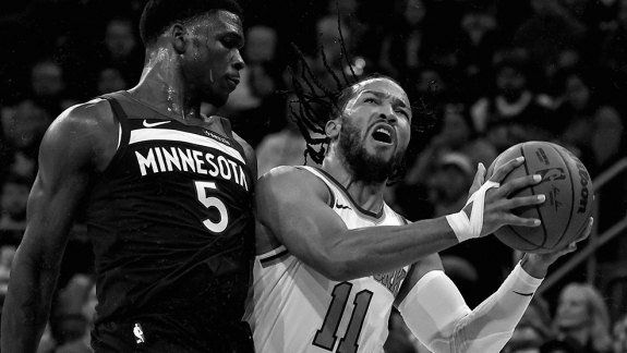 NBA: Anthony Edwards viraliza após reação contra Jalen Brunson