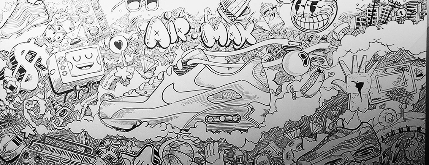 As ilustrações insanas da Casa Nike Air Max