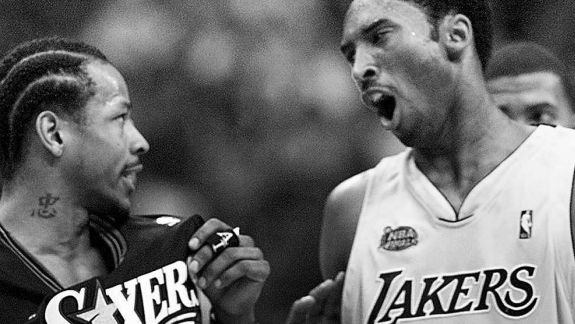 Kobe estudou os tubarões para enfrentar Allen Iverson