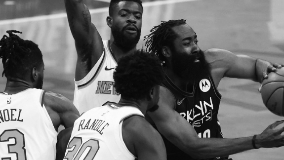 NBA: Estrela do Nets James Harden tira sarro do Knicks com capa de revista