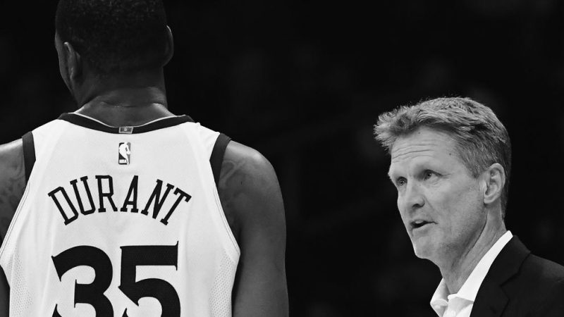 NBA: Steve Kerr cita um dos maiores problemas de Kevin Durant no Warriors