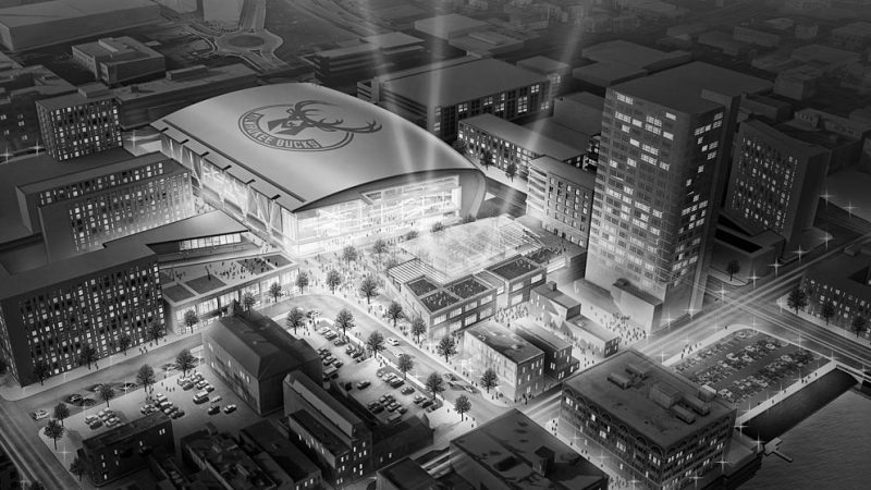 Construção da nova arena do Bucks está a todo vapor