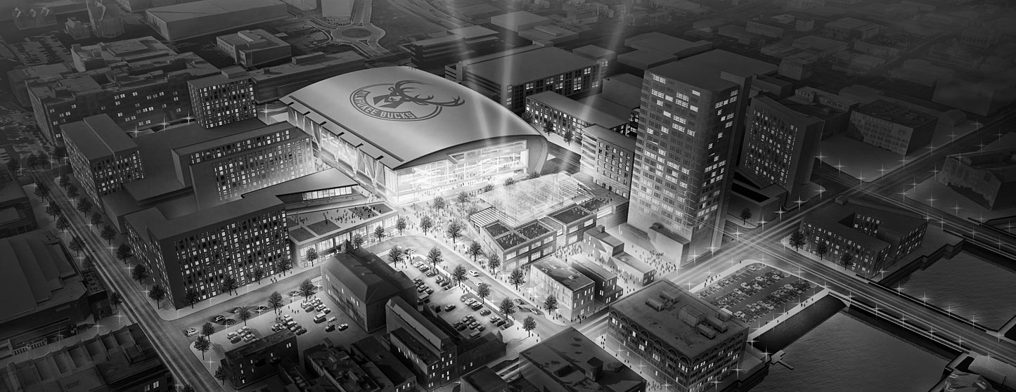 Construção da nova arena do Bucks está a todo vapor