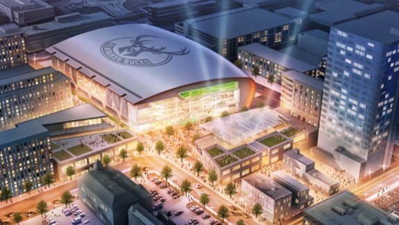 Construção da nova arena do Bucks está a todo vapor