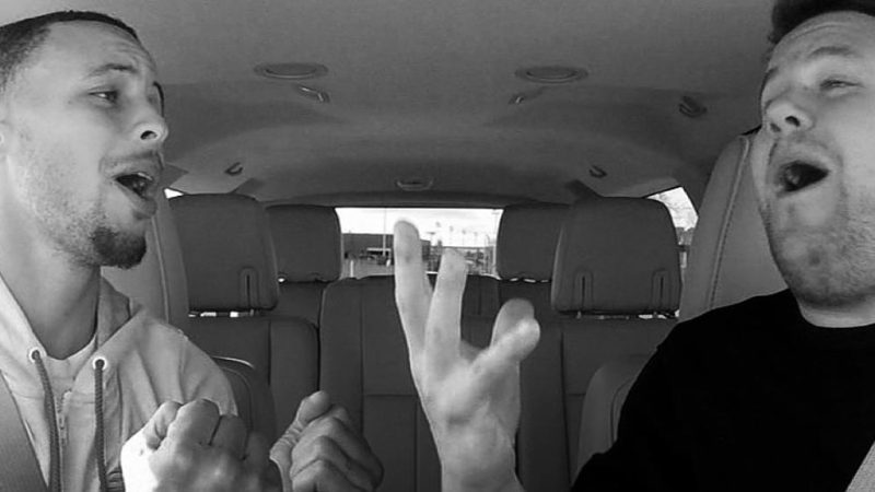 Stephen Curry participa do Carpool Karaoke com James Corden