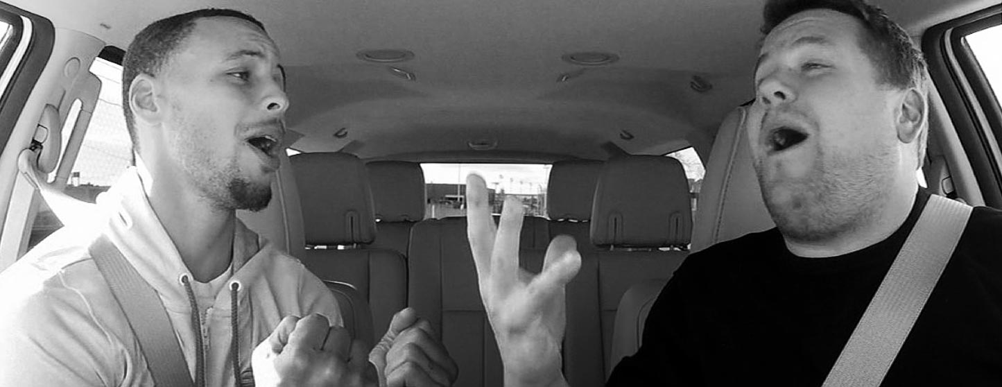 Stephen Curry participa do Carpool Karaoke com James Corden