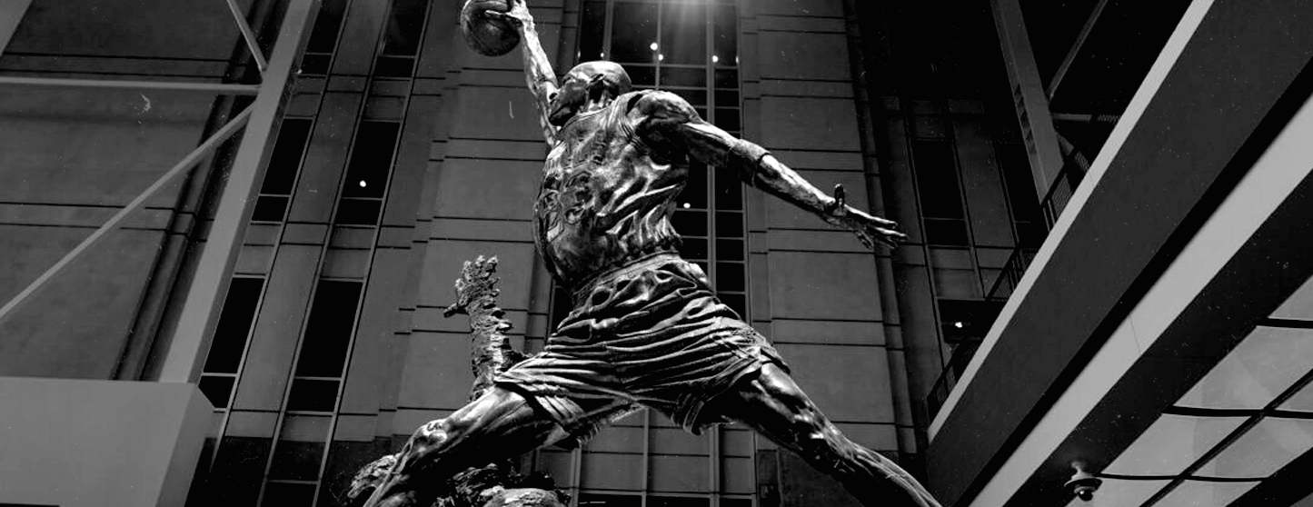 As estátuas de lendas da NBA