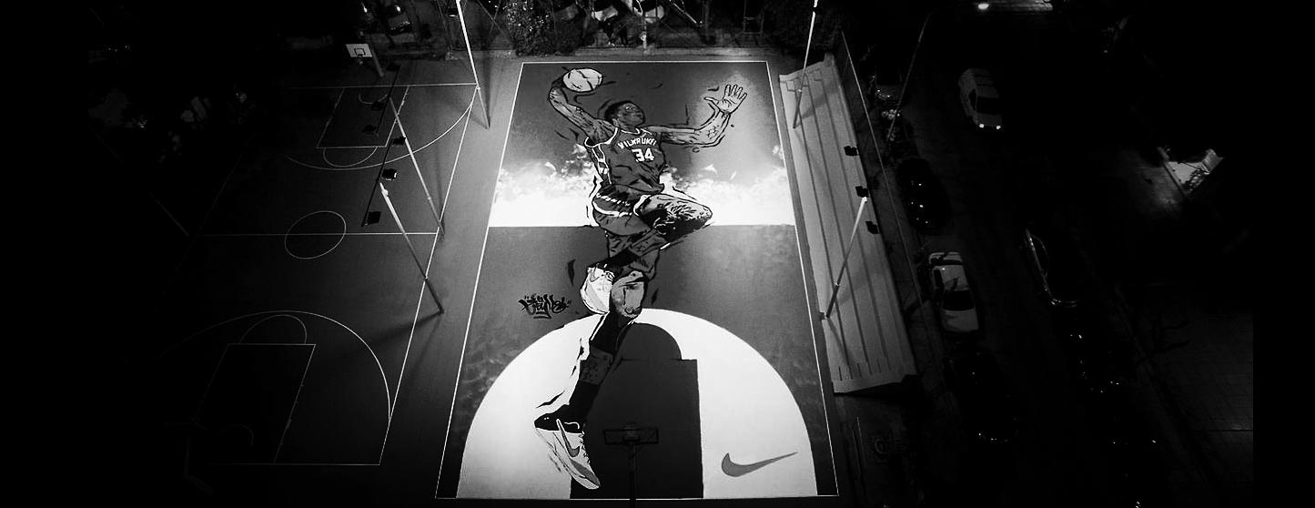 Giannis Antetokounmpo ganha homenagem com grafite na Grécia