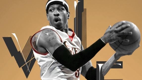 O design tipográfico com lendas da NBA