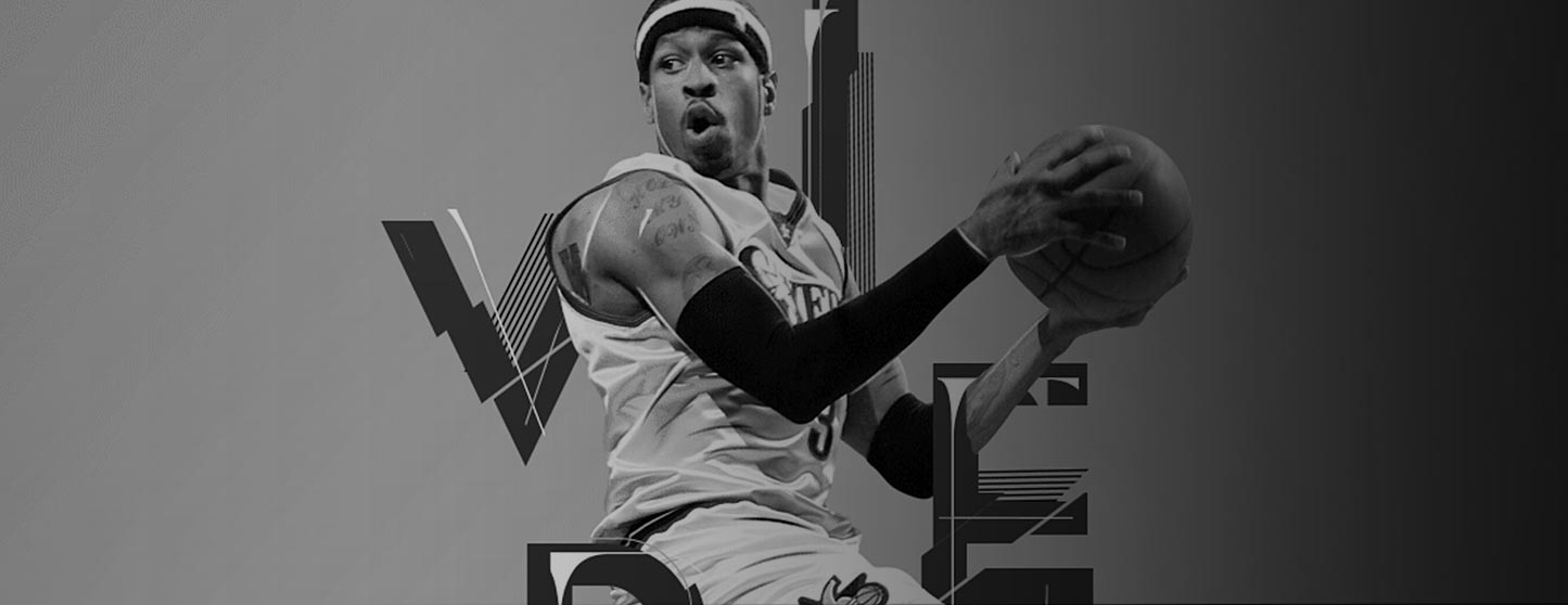 O design tipográfico com lendas da NBA