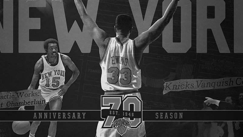 A identidade visual dos 70 anos do New York Knicks