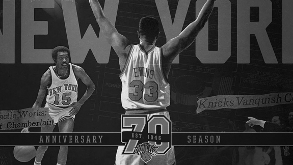 A identidade visual dos 70 anos do New York Knicks