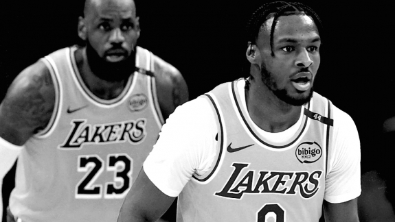 LeBron e Bronny James fazem história na NBA durante estreia do Lakers