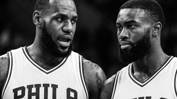 LeBron e Jaylen Brown no 76ers: quem abre mão da bola?