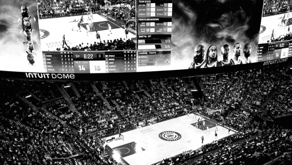 NBA: A absurda experiencia na nova arena dos Clippers