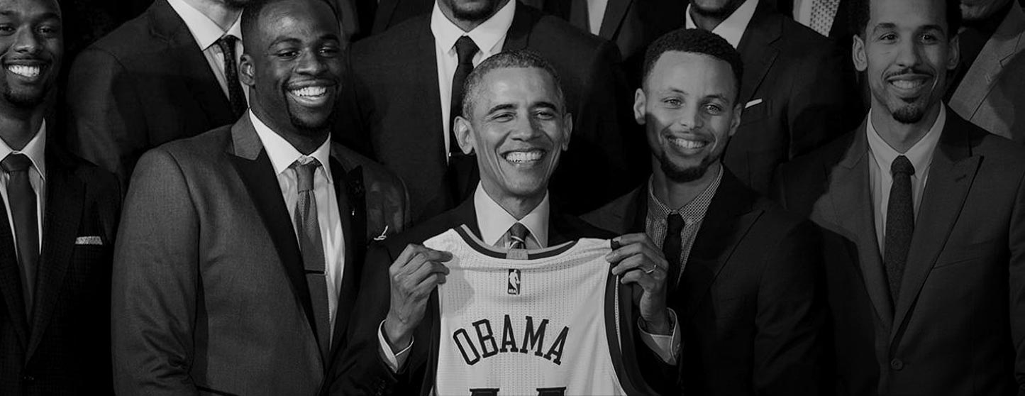 Stephen Curry faz homenagem a Barack Obama